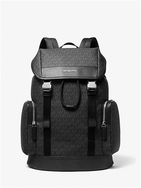 michael kors backpack logo|michael kors hudson logo backpack.